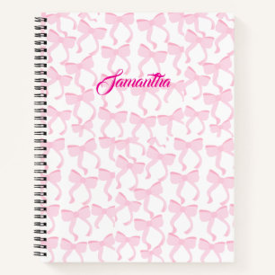 Chic Pink Bows Notizblock