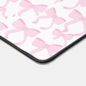 Chic Pink Bows Schreibtischunterlage (Ecke)