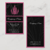 Chic pink Business Cards Visitenkarte (Vorne/Hinten)