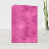 Chic Pink Cake Zuckerguss Geburtstag Karte (Rückseite)