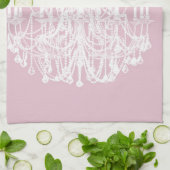 Chic Pink Chandelier Handtuch (Gefaltet)