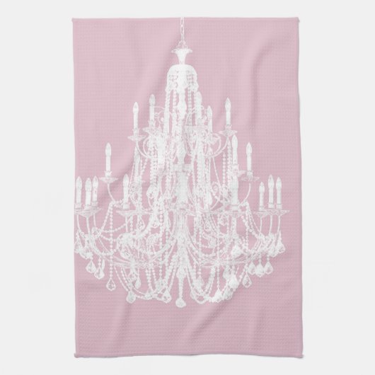 Chic Pink Chandelier Handtuch (Vertikal)
