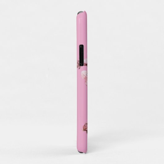 Chic Pink Cherry Blossom Floral Case-Mate iPhone Hülle (Hinten/Rechts)