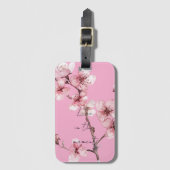Chic Pink Cherry Blossom Floral Gepäckanhänger (Vorderseite Vertikal)