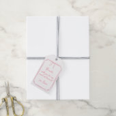 Chic Pink Coquette Bow Trauzeugin Vorschlag Geschenkanhänger (Mit Garn)