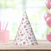 Chic Pink Coquette Cowgirl Bows Boots Muster Partyhütchen