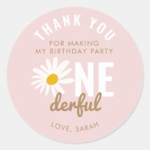 Chic Pink Daisy Blume ONEderful Birthday Gefallen