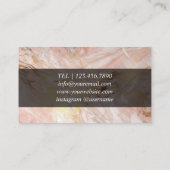 Chic Pink Design Cards für Event Manager Visitenkarte (Rückseite)