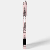 Chic Pink Eiffel Tower Pattern Case-Mate iPhone Hülle (Rückseite / Rechts)