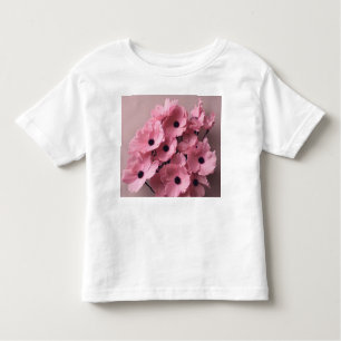 Chic pink floral Aquarell Bridal Kleinkind T-shirt