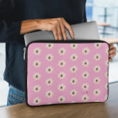 Chic Pink Floral Laptopschutzhülle