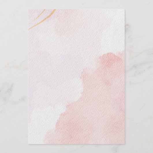 Chic Pink Floral Wedding Programm (Rückseite)