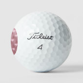 Chic Pink Geometric - Auf dem Kurs stehen Golfball (Logo)