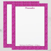 Chic Pink Glitter Zebra Pattern Personalized (Vorne/Hinten)