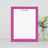 Chic Pink Glitter Zebra Pattern Personalized (Stehend Vorderseite)