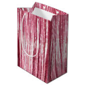 Chic Pink Glitz Mittlere Geschenktüte (Rückseite Schrägansicht)