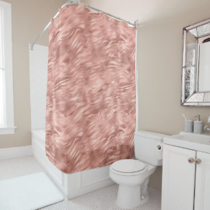 Chic Pink Glitz Zebra Print Duschvorhang