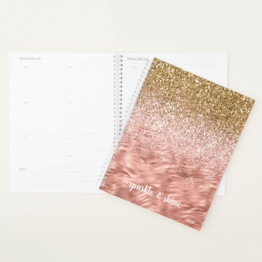 Chic Pink Glitz Zebra Print Planer (Anzeige)