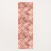 Chic Pink Glitz Zebra Print Yogamatte (Rückseite)