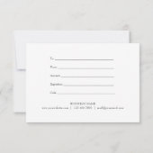 Chic Pink Glitzer Geschenkgutschein (Rückseite)