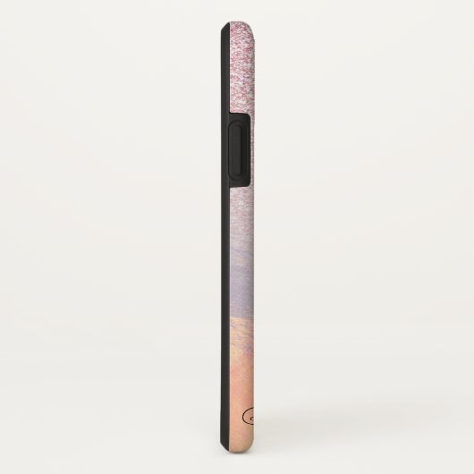 Chic Pink Glitzer Iridescent Holographic Gradient Case-Mate iPhone Hülle (Hinten/Rechts)