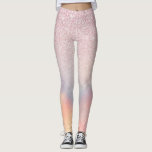 Chic Pink Glitzer Iridescent Holographic Gradient Leggings<br><div class="desc">Dieses elegante und schicke Design ist perfekt für das trendige und stilvolle Mädchen. Es zeigt Imitate gedruckt rosa Glitzer mit rosa, pfirsichfarbenen, blauen und lila irisierenden holografischen ombre Farbverlauf Design. Es ist modern, cool, einzigartig, glamourös und originell. ***WICHTIGE HINWEIS FÜR DESIGN: Für individuelle Designanfragen, wie z.B. passende Produktanfragen, Farbänderungen, Platzierungsänderungen...</div>