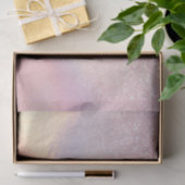 Chic Pink Glitzer Iridescent Holographic Gradient Seidenpapier (Geschenk)