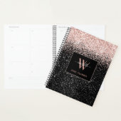Chic Pink Glitzer Monogram Name 2022 Planer (Anzeige)