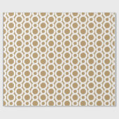 Chic pink gold abstrakte geometrische Muster monog Geschenkpapier (Flach)