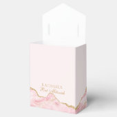 Chic Pink Gold Agate Bat Mitzvah Extravagantes Par Geschenkschachtel (Geöffnet)