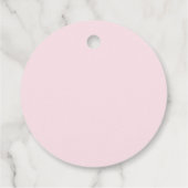 Chic Pink Gold Agate Custom Retirement Party Geschenkanhänger (Rückseite)