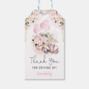 Chic Pink Gold Drive by Dankeschön für Quarantäne Geschenkanhänger