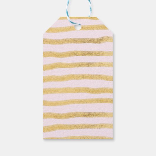 Chic Pink Gold Drive by Dankeschön für Quarantäne Geschenkanhänger (Rückseite)