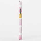 Chic Pink & Gold lackierte Aquarellfarbenmonogramm Case-Mate iPhone Hülle (Hinten/Rechts)