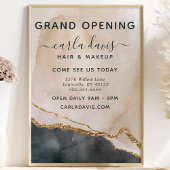 Chic Pink & Gold Salon Grand Opening Flyer