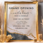 Chic Pink & Gold Salon Grand Opening Flyer
