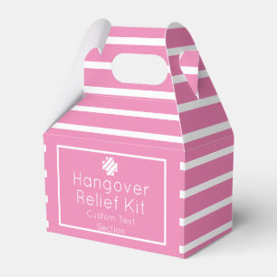 Chic Pink Hangover Relief Kit Geschenkschachtel