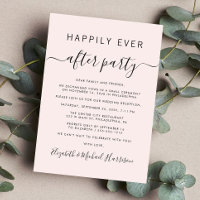 Chic Pink Hochzeitsempfang Einladung