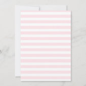 Chic Pink Hochzeitsessen Probe Einladung (Rückseite)
