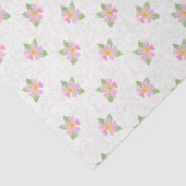 Chic Pink Hund Rose auf Texturierten Weißzettel Pa Seidenpapier (Detail)