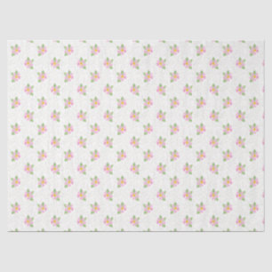Chic Pink Hund Rose auf Texturierten Weißzettel Pa Seidenpapier