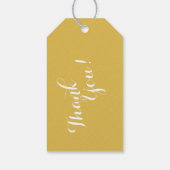 Chic pink Imitate Gold Glitzer Cheetah Print Monog Geschenkanhänger (Rückseite)