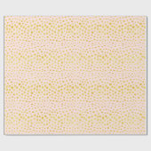 Chic pink Imitate Gold Glitzer Cheetah Print Monog Geschenkpapier (Flach)