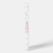 Chic Pink Karierte, individuell anpassbare Handy-F Case-Mate iPhone Hülle (Rückseite / Links)