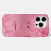 Chic Pink Lace Case-Mate iPhone Hülle (Rückseite (Horizontal))