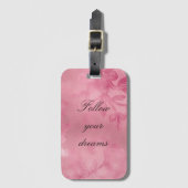 Chic Pink Lace Gepäckanhänger (Vorderseite Vertikal)