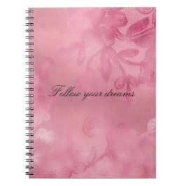 Chic Pink Lace Notizblock