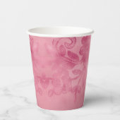 Chic Pink Lace Pappbecher (Rückseite)