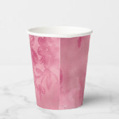 Chic Pink Lace Pappbecher (Rechts)