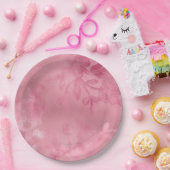 Chic Pink Lace Pappteller (Party)